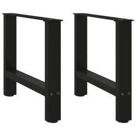 Patas de mesa de centro acero negro 2 uds 60x(42-43) cm de , Patas para mesas - Ref: Foro24-4013284, Precio: 65,80 €, Descuen...