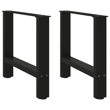 Patas de mesa de centro acero negro 2 uds 60x(42-43) cm de , Patas para mesas - Ref: Foro24-4013284, Precio: 65,80 €, Descuen...