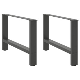 Patas de mesa de centro antracita 2 unidades 70x(42-43)cm acero de , Patas para mesas - Ref: Foro24-4013290, Precio: 71,56 €,...