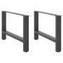 Patas de mesa de centro antracita 2 unidades 70x(42-43)cm acero de , Patas para mesas - Ref: Foro24-4013290, Precio: 71,56 €,...