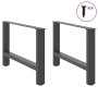 Patas de mesa de centro antracita 2 unidades 70x(42-43)cm acero de , Patas para mesas - Ref: Foro24-4013290, Precio: 71,56 €,...