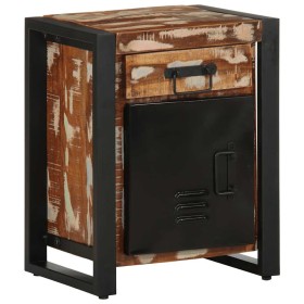 Mesilla de noche multicolor 40x30x50 cm madera maciza reciclada de , Mesitas de noche - Ref: Foro24-4013561, Precio: 116,73 €...