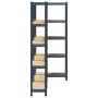 Estante almacenaje 5 niveles 3 uds acero y madera contrachapada de , Estanterías industriales - Ref: Foro24-4016943, Precio: ...