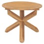 Mesa de comedor de jardín madera maciza de teca Ø90x75 cm de vidaXL, Mesas de jardín - Ref: Foro24-316168, Precio: 225,86 €, ...