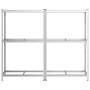 Estantes para neumáticos de 2 capas 2 uds acero plateados de , Estanterías industriales - Ref: Foro24-4016969, Precio: 107,39...