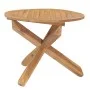 Mesa de comedor de jardín madera maciza de teca Ø90x75 cm de vidaXL, Mesas de jardín - Ref: Foro24-316168, Precio: 222,06 €, ...