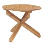 Mesa de comedor de jardín madera maciza de teca Ø90x75 cm de vidaXL, Mesas de jardín - Ref: Foro24-316168, Precio: 225,86 €, ...