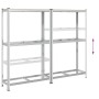 Estantes para neumáticos de 2 capas 2 uds acero plateados de , Estanterías industriales - Ref: Foro24-4016969, Precio: 107,39...