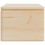 Caja de madera con tapa madera maciza de pino 40x30x23 cm de , Cestas para almacenaje - Ref: Foro24-4017390, Precio: 64,25 €,...