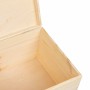 Caja de madera con tapa madera maciza de pino 40x30x23 cm de , Cestas para almacenaje - Ref: Foro24-4017390, Precio: 64,25 €,...