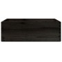 Caja de madera con asas madera maciza pino negra 40x30x13 cm de , Cestas para almacenaje - Ref: Foro24-4017399, Precio: 30,88...