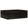 Caja de madera con asas madera maciza pino negra 40x30x13 cm de , Cestas para almacenaje - Ref: Foro24-4017399, Precio: 30,88...
