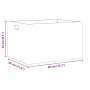 Caja de madera con asas madera maciza pino negra 40x30x23 cm de , Cestas para almacenaje - Ref: Foro24-4017400, Precio: 41,21...