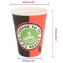Tazas de café de papel 1000 uds 12oz 300ml rojo y negro de , Vasos desechables - Ref: Foro24-4102788, Precio: 72,18 €, Descue...