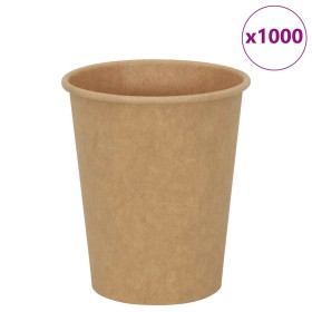 Tazas de café de papel 1000 uds 8oz 200ml marrón de , Vasos desechables - Ref: Foro24-4102795, Precio: 79,12 €, Descuento: %
