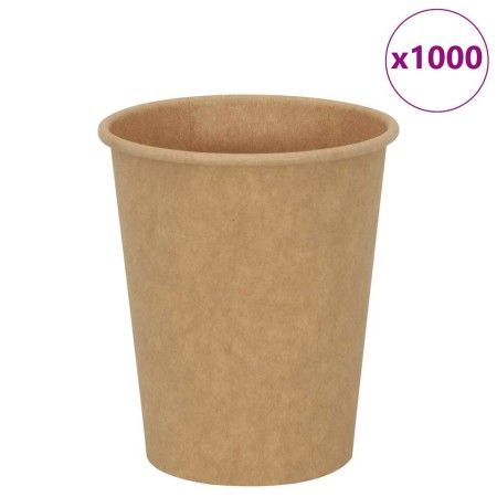 Tazas de café de papel 1000 uds 8oz 200ml marrón de , Vasos desechables - Ref: Foro24-4102795, Precio: 79,12 €, Descuento: %