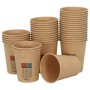 Tazas de café de papel 1000 uds 8oz 200ml marrón de , Vasos desechables - Ref: Foro24-4102795, Precio: 79,12 €, Descuento: %