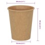Tazas de café de papel 1000 uds 8oz 200ml marrón de , Vasos desechables - Ref: Foro24-4102795, Precio: 79,12 €, Descuento: %