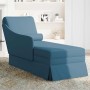 Chaise longue respaldo reposabrazos derecho terciopelo azul de , Divanes - Ref: Foro24-4009781, Precio: 124,59 €, Descuento: %