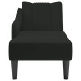 Chaise longue con reposabrazos derecho terciopelo negro de , Divanes - Ref: Foro24-4009797, Precio: 99,24 €, Descuento: %