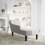 Chaise longue con reposabrazos derecho tela gris nube de , Divanes - Ref: Foro24-4009805, Precio: 143,03 €, Descuento: %