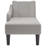 Chaise longue con reposabrazos derecho tela gris nube de , Divanes - Ref: Foro24-4009805, Precio: 143,03 €, Descuento: %