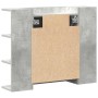 Armario de espejo de baño contrachapada gris 80x20,5x64 cm de , Tocadores de baño - Ref: Foro24-856035, Precio: 61,66 €, Desc...