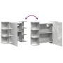 Armario de espejo de baño contrachapada gris 80x20,5x64 cm de , Tocadores de baño - Ref: Foro24-856035, Precio: 61,66 €, Desc...