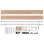 Kit de herrajes para puertas correderas aleación de aluminio de , Artículos para puertas - Ref: Foro24-4009757, Precio: 43,10...