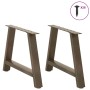 Patas de mesa de centro forma A 2uds acero 70x(42-43) cm de , Patas para mesas - Ref: Foro24-4012843, Precio: 71,84 €, Descue...