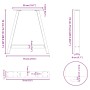 Patas de mesa de centro forma A 2uds acero 70x(72-73) cm de , Patas para mesas - Ref: Foro24-4012855, Precio: 87,48 €, Descue...