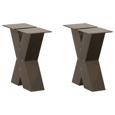 Patas de mesa centro forma X 2uds acero natural 30x(30-31) cm de , Patas para mesas - Ref: Foro24-4012931, Precio: 75,31 €, D...