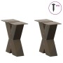 Patas de mesa centro forma X 2uds acero natural 30x(30-31) cm de , Patas para mesas - Ref: Foro24-4012931, Precio: 75,31 €, D...