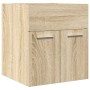 Mueble de lavabo de baño madera roble Sonoma 41x38,5x46 cm de , Muebles de baño - Ref: Foro24-856203, Precio: 37,93 €, Descue...