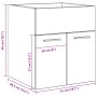 Mueble de lavabo de baño madera roble Sonoma 41x38,5x46 cm de , Muebles de baño - Ref: Foro24-856203, Precio: 37,93 €, Descue...