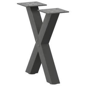 Patas de mesa centro forma X 2uds acero antracita 37x(30-31) cm de , Patas para mesas - Ref: Foro24-4012874, Precio: 49,31 €,...