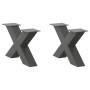 Patas de mesa centro forma X 2uds acero antracita 50x(30-31) cm de , Patas para mesas - Ref: Foro24-4012938, Precio: 81,52 €,...