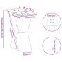 Patas de mesa de centro forma X 2uds acero blanco 40x(30-31) cm de , Patas para mesas - Ref: Foro24-4012933, Precio: 77,59 €,...