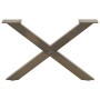 Patas de mesa centro forma X 2uds acero natural 60x(30-31) cm de , Patas para mesas - Ref: Foro24-4012883, Precio: 54,50 €, D...
