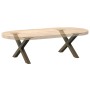 Patas de mesa centro forma X 2uds acero natural 60x(30-31) cm de , Patas para mesas - Ref: Foro24-4012883, Precio: 54,50 €, D...
