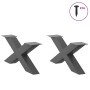 Patas de mesa centro forma X 2uds acero antracita 70x(30-31) cm de , Patas para mesas - Ref: Foro24-4012946, Precio: 90,25 €,...