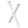 Patas de mesa de centro forma X 2uds acero blanco 50x(42-43) cm de , Patas para mesas - Ref: Foro24-4012897, Precio: 54,91 €,...