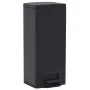 Cubo basura con pedal antihuellas 30L negro acero inoxidable de vidaXL, Cubos de la basura y papeleras - Ref: Foro24-149573, ...