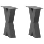 Patas para mesa de centro en forma de X 2 uds antracita acero de , Patas para mesas - Ref: Foro24-4012950, Precio: 78,93 €, D...