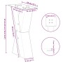 Patas para mesa de centro en forma de X 2 uds antracita acero de , Patas para mesas - Ref: Foro24-4012950, Precio: 78,93 €, D...