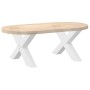 Patas de mesa de centro forma X 2uds acero blanco 70x(42-43) cm de , Patas para mesas - Ref: Foro24-4012965, Precio: 94,62 €,...