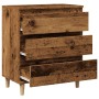 Aparador de madera contrachapada envejecida 60x35x70 cm de , Aparadores - Ref: Foro24-856480, Precio: 72,39 €, Descuento: %