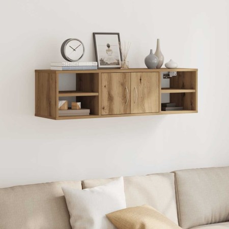 Armario de pared madera de ingeniería roble artisan 101x30x29cm de , Estantes y estanterías - Ref: Foro24-856489, Precio: 59,...