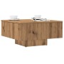 Mesa de centro madera de ingeniería roble artisan 60x60x31,5 cm de , Mesas de centro - Ref: Foro24-856551, Precio: 58,98 €, D...