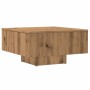Mesa de centro madera de ingeniería roble artisan 60x60x31,5 cm de , Mesas de centro - Ref: Foro24-856551, Precio: 58,98 €, D...
